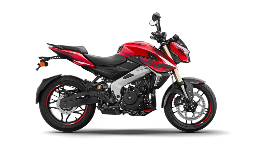 Rear view of Bajaj Pulsar NS400Z showing LED tail light
