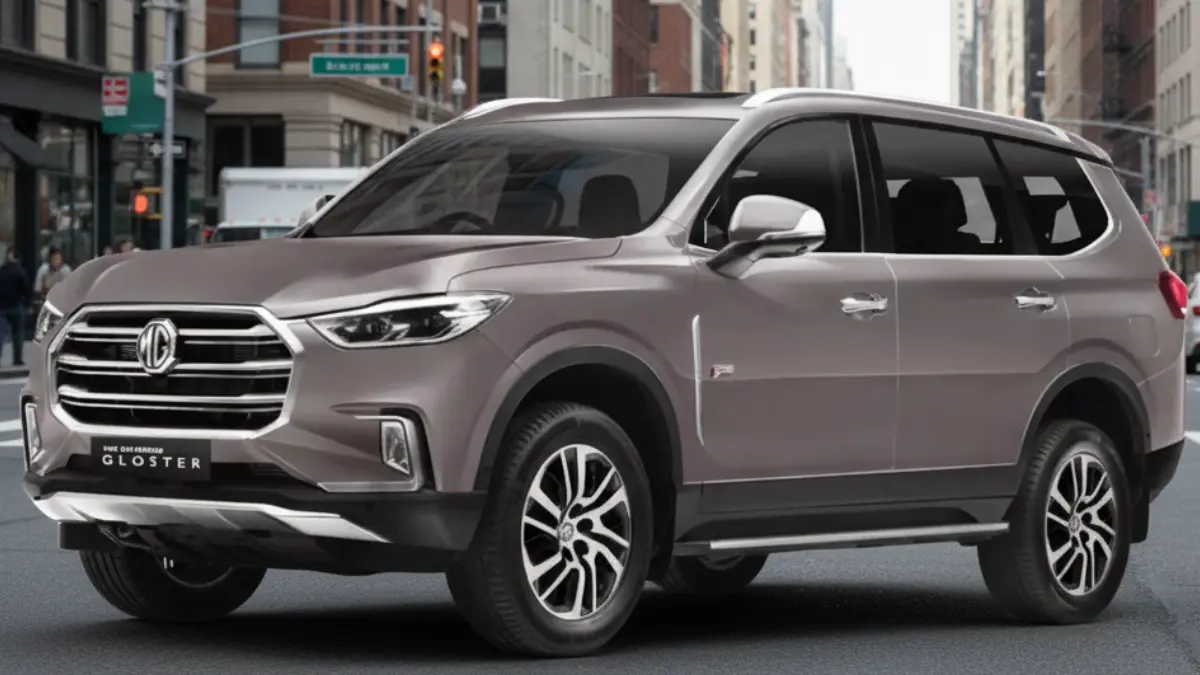 2024 MG Gloster stylish SUV front and side view in India
