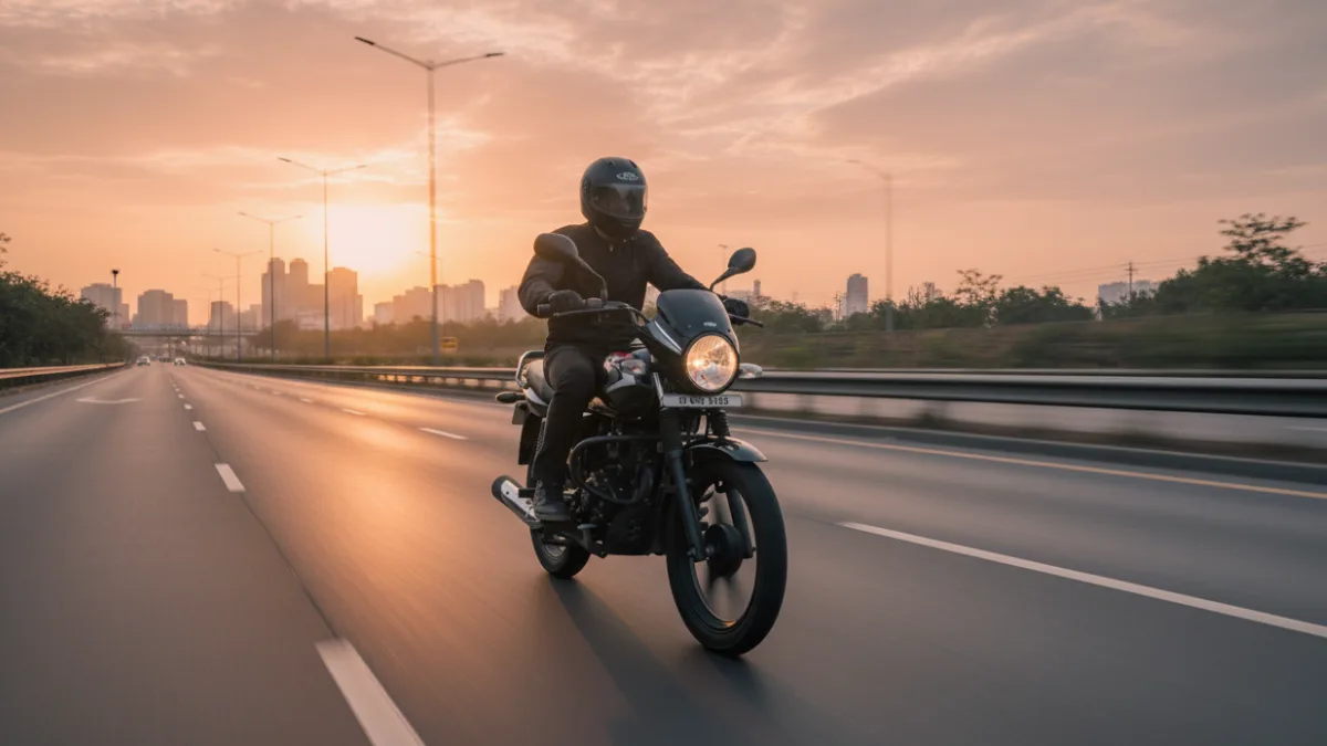 Bajaj CT 125X 2025 model parked on highway – Stylish and fuel-efficient bike