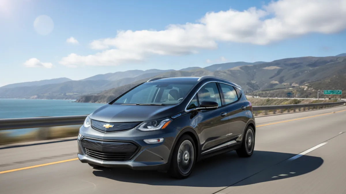 Chevrolet Bolt EV 2026 front view with modern design and stylish headlights
