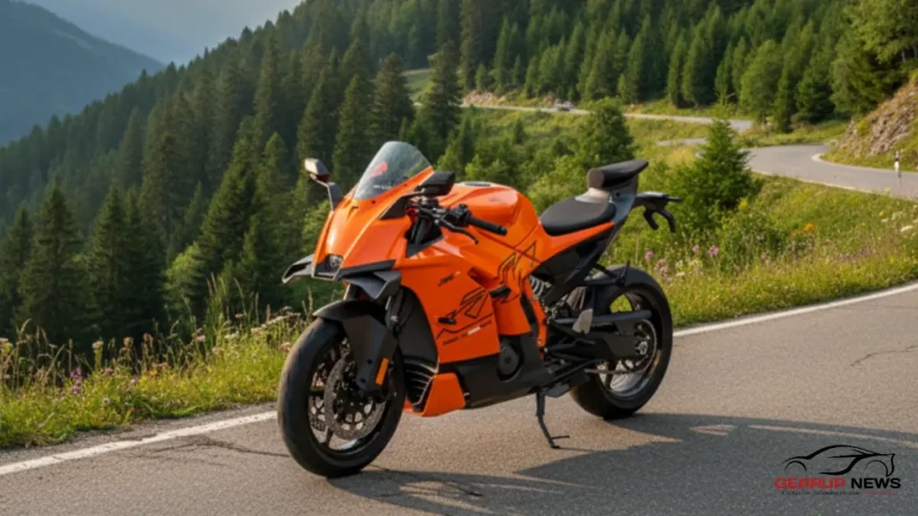 KTM 990 RC R parked on road — full bike profile
